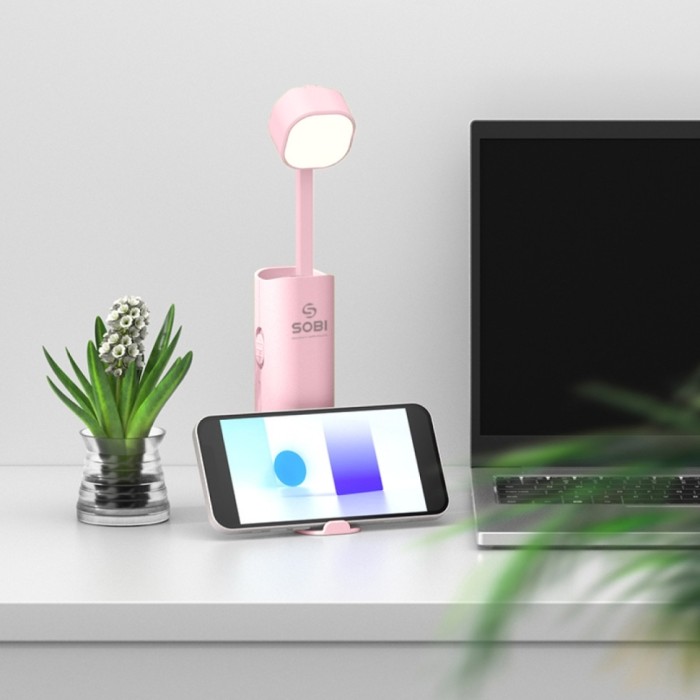 Power Bank Лампа Sobi D16 Pink 5000 mAh, укр, укр