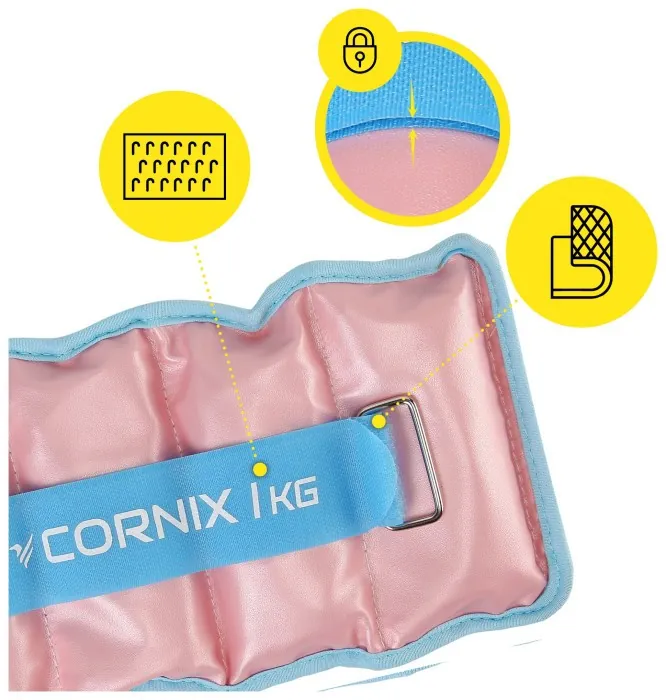 Утяжелители-манжеты для ног и рук Cornix 2 x 1 кг XR-0399