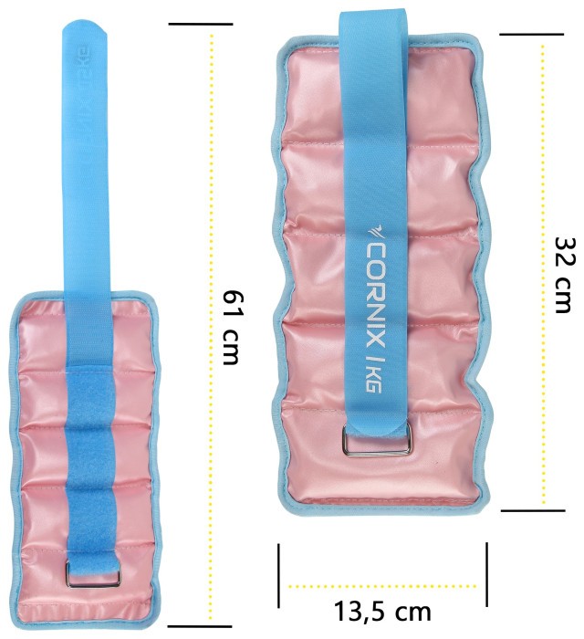 Утяжелители-манжеты для ног и рук Cornix 2 x 1 кг XR-0399