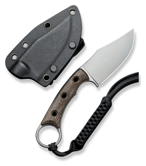 Ніж фіксований тактичний Civivi Midwatch, (8.6 см) N690 / Micarta коричневий