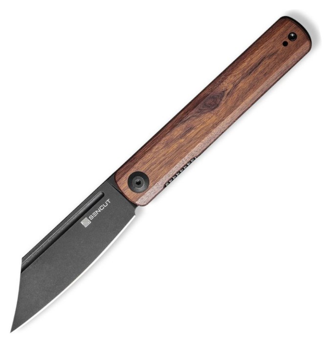 Нож складной туристический Sencut Bronte, (8.6 см) 9Cr18MoV / Cuibourtia Wood