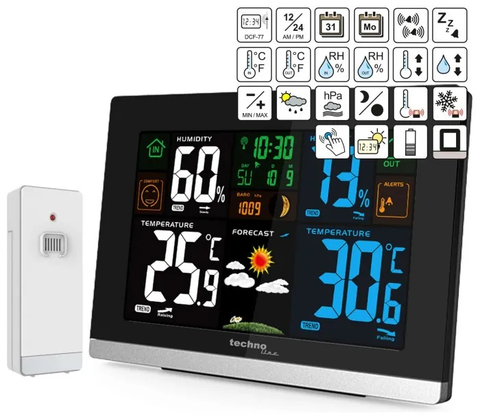 Метеостанция Technoline WS6462 Black (WS6462)