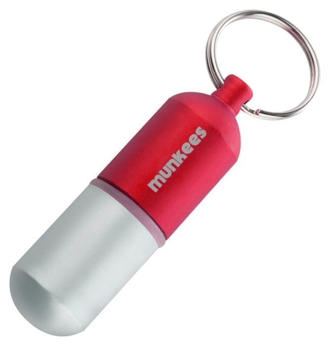 Munkees 3627 брелок Waterproof Capsule Large red, укр, укр