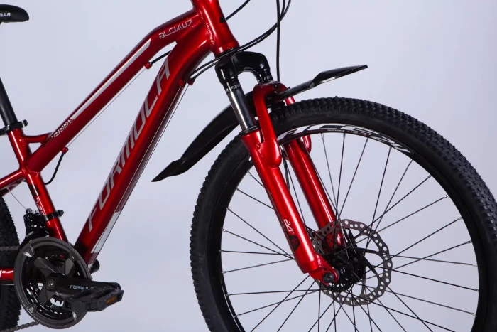 Велосипед AL 24" Formula BLACKWOOD 1.0 DD FR рама-12,5" червоно-сріблястий 2025