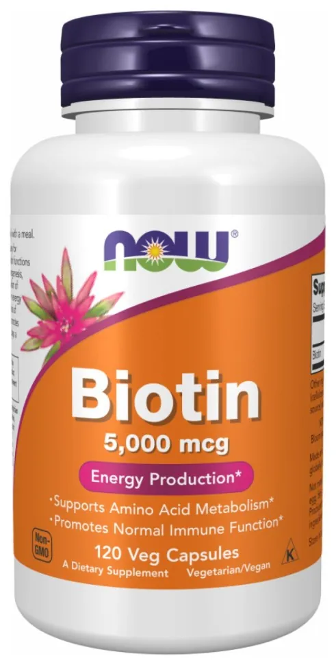 BIOTIN 5000mcg - 120 vcaps (DSN_100-27-3430014-20)