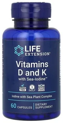 Vitamins D and K with Sea-Iodine™ - 60 caps