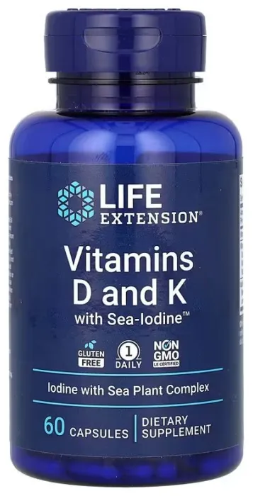 Vitamins D and K with Sea-Iodine™ - 60 caps