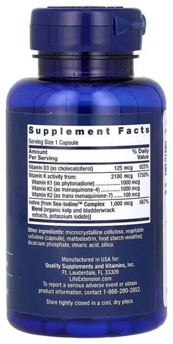 Vitamins D and K with Sea-Iodine™ - 60 caps