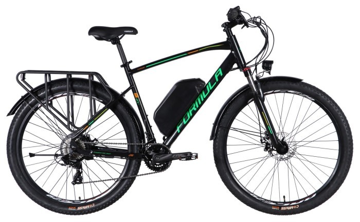 Велосипед з електроприводом 29" AL Formula eCURSOR MAN DD CS рама-21" 48B 17.5А*г 500Вт чорно-зелений 2026, укр, укр