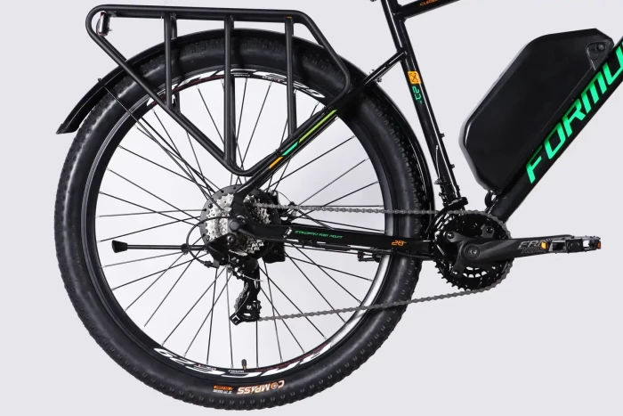 Велосипед з електроприводом 29" AL Formula eCURSOR MAN DD CS рама-21" 48B 17.5А*г 500Вт чорно-зелений 2026