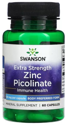 Extra Strength Zinc Picolinate Body Preferred Form 50mg - 60 caps