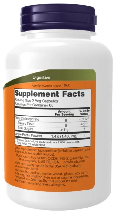 Apple Pectin 700mg - 120 vcaps