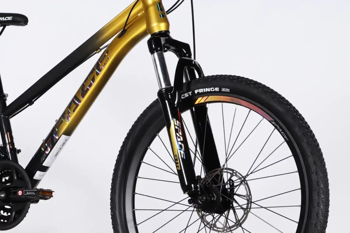 Велосипед ST 24" SPACE MARS DD FR рама-11" золотисто-чорний 2026