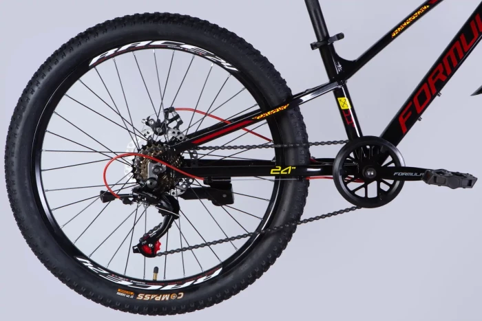 Велосипед AL 24" Formula ACID DD FR рама-11" чорний з червоним 2026