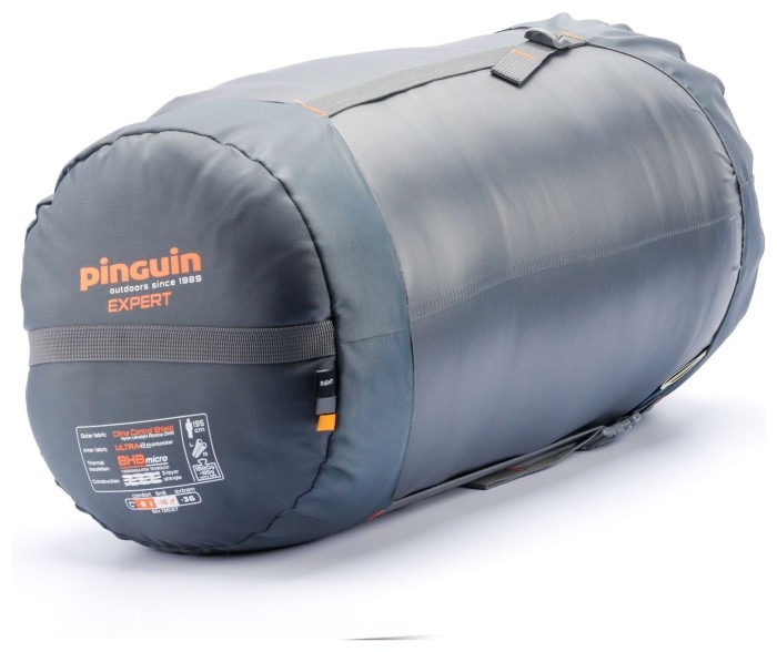 Спальный мешок Pinguin Expert (-8°С/-16°С), 185 см - Right Zip, Grey (PNG 233285) 2020