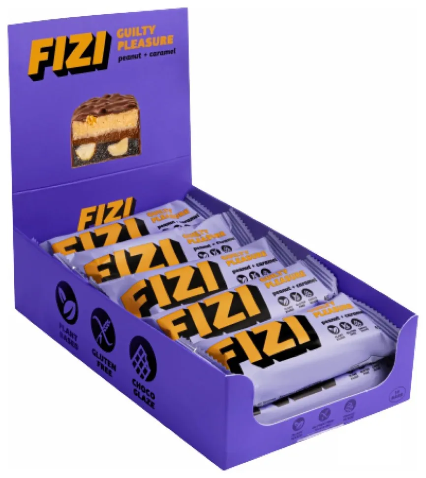 FIZI Chocolate Bar - 10х45g Peanut-Caramel