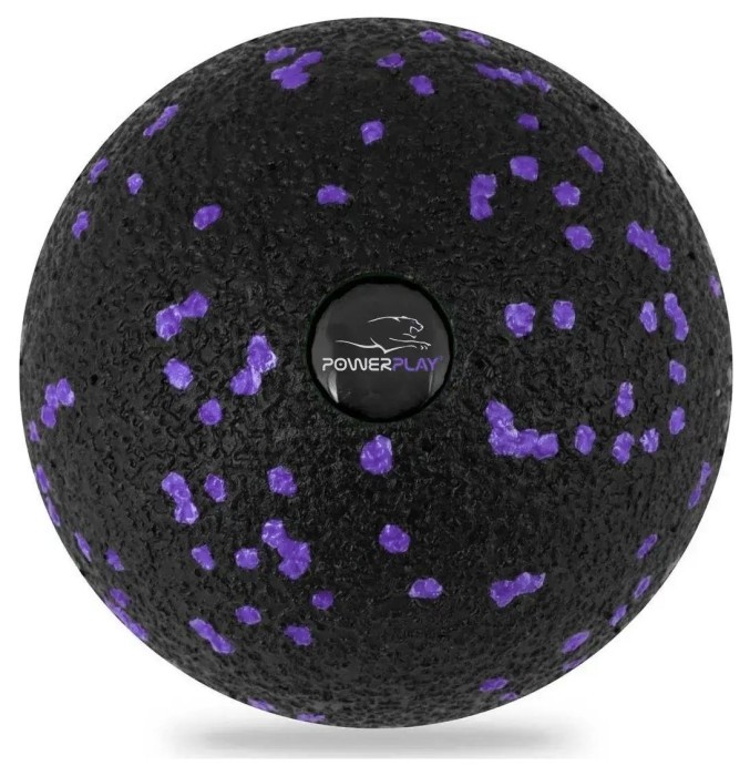 Массажний набір PowerPlay PP_4015 EPP Foam Roller Set 4in1 (2-а ролі + 2-а м'ячі) Чорно-Фіолетовий