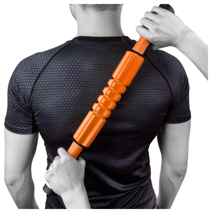 Массажний набір PowerPlay PP_4015 EPP Foam Roller Set 4in1 (2-а ролі + 2-а м'ячі) Чорно-Фіолетовий