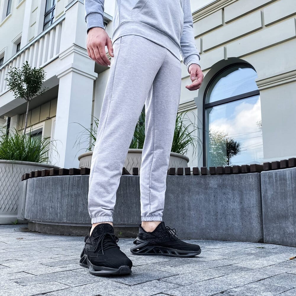 Чоловічі штани джогери з кишенями сірі Pobedov 95