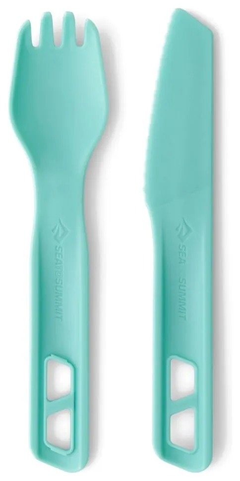 Набір столових приборів Sea to Summit Passage Cutlery Set, 2 Piece, Aqua Sea Blue (SHM_STS ACK035021-120203)