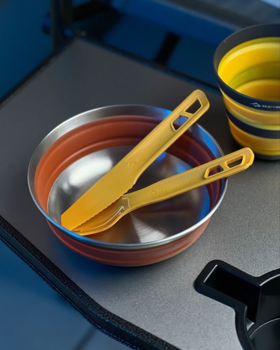Набор столовых приборов Sea to Summit Passage Cutlery Set, 2 Piece, Aqua Sea Blue