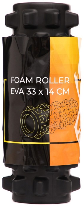 Масажний ролик Cornix EVA 33 x 14 см (валик, роллер) XR-0325 Black