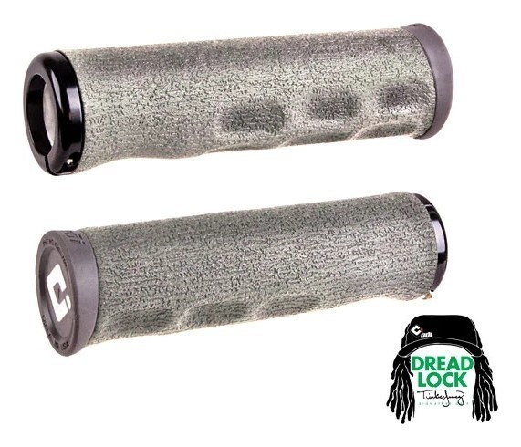 Грипси ODI Tinker Juarez Dread Lock Grip Graphite w/Black Clamp сірі із чорними замками, укр, укр