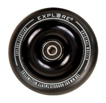 Колесо для трюкового самокату Explore 100 дюраль abec -9 Чорний, укр