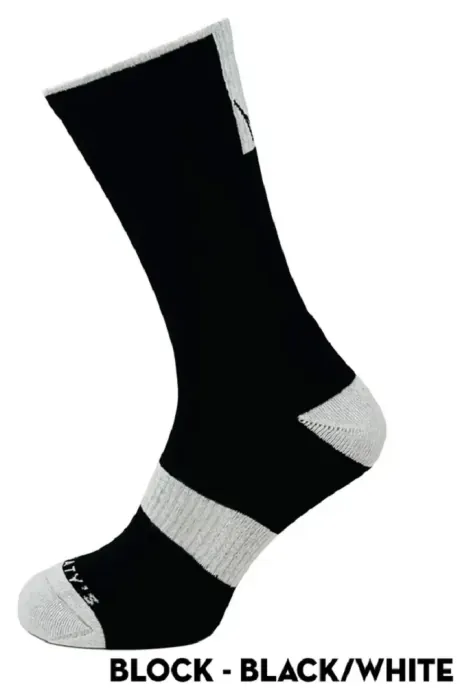 Носки Peaty's AW25 ShredSock - Block, Black/White, 10