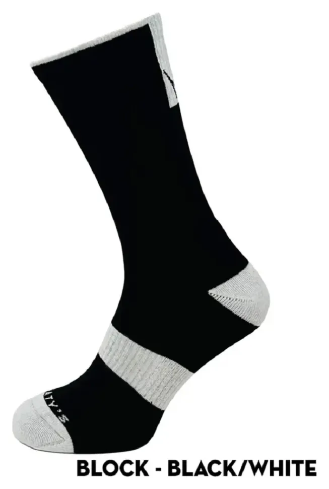 Шкарпетки Peaty's AW25 ShredSock - Block, Black/White, 10 (SPT_PPW-SCK-BLC-BK/WT-10)