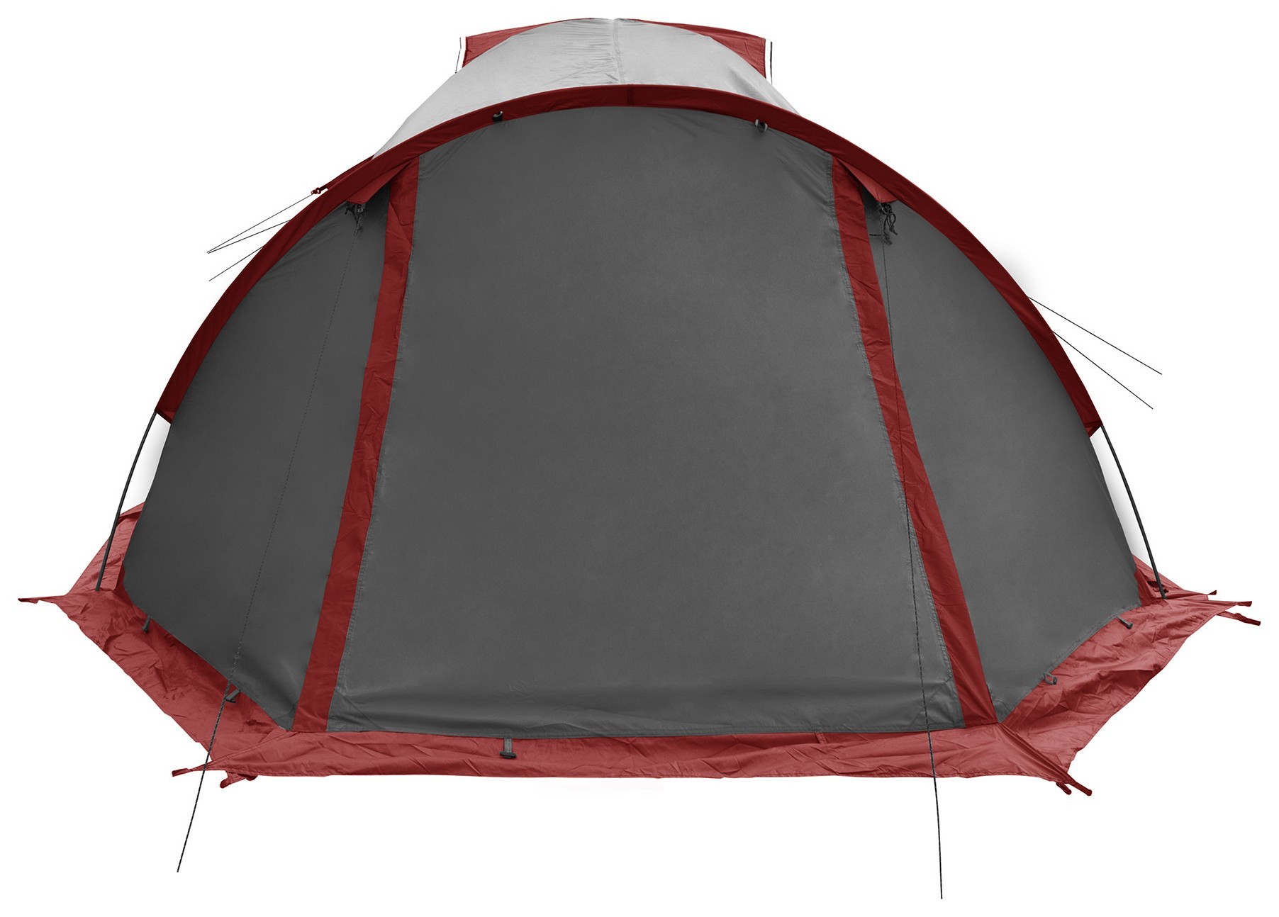 Палатка Tramp Cave 3 (V2) серая/красная (TRT-021)