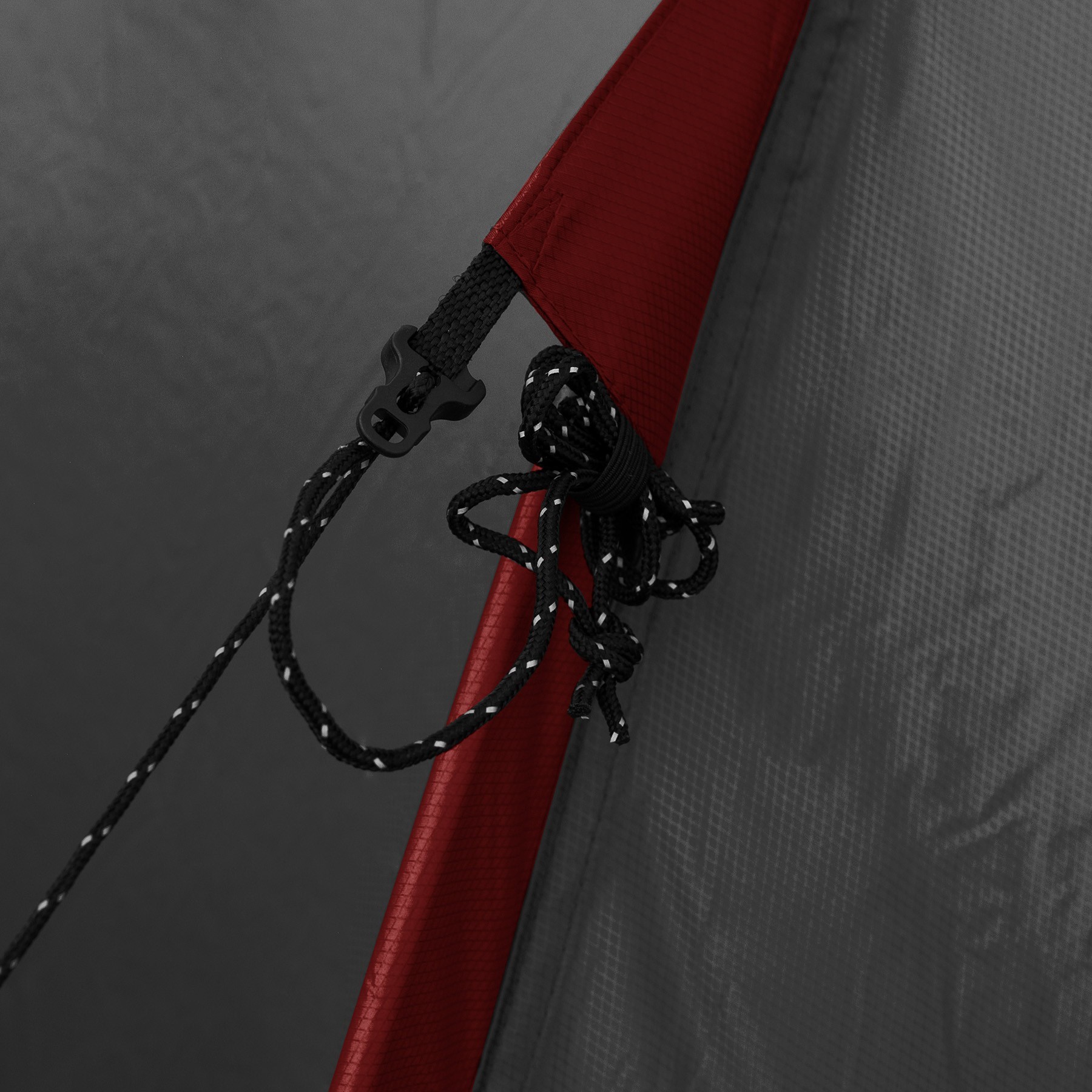 Палатка Tramp Cave 3 (V2) серая/красная (TRT-021)