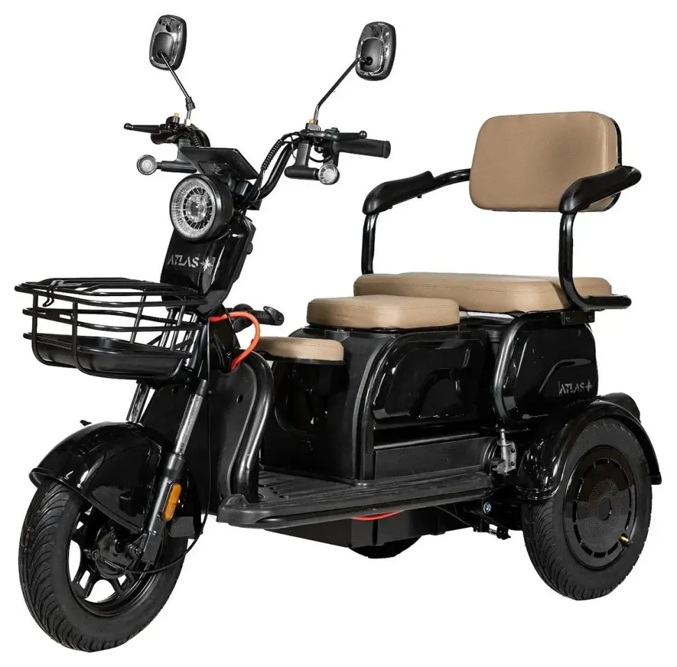 Електроскутер ATLAS Elegant Trike 800W Black (TOK_4016)