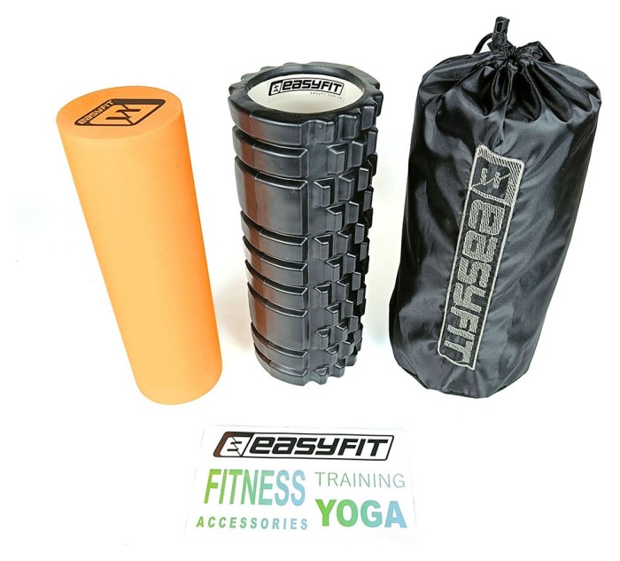 Масажний ролик EasyFit PRO Active 33 см подвійний