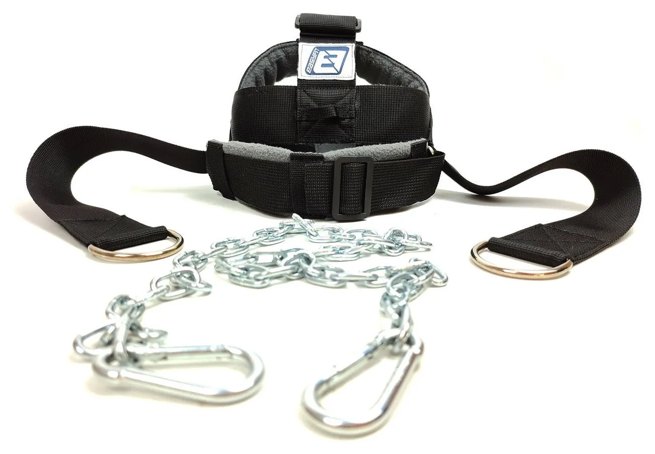 Упряж для шиї EasyFit IRON NECK универсальна (нейлон) (Чорний)