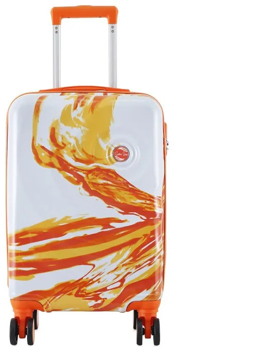Валіза Semi Line 20" (S) White/Orange Print (T5655-1)