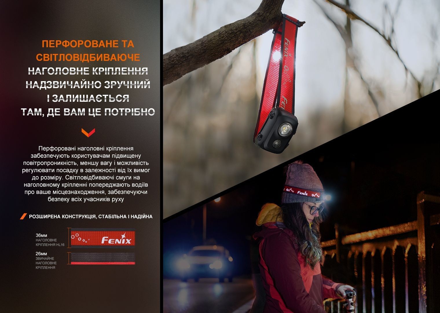 Ліхтар налобний Fenix HL16 AAA світло-зелений, укр, укр