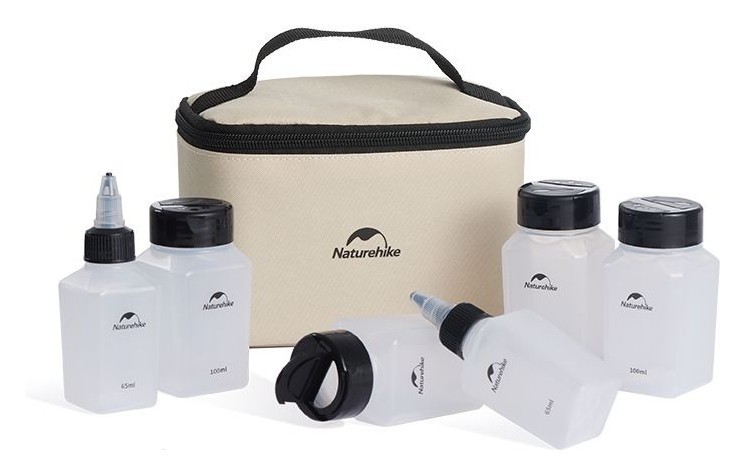 Набір ємностей для спецій Naturehike CNH22CJ043, 6 предметів, укр, укр