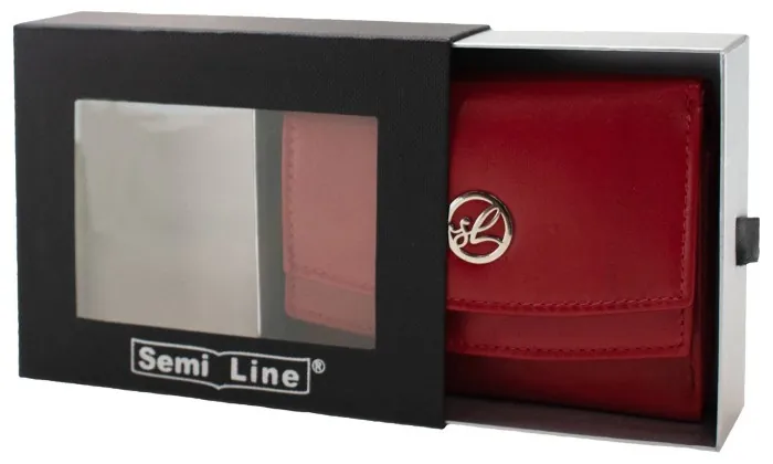 Гаманець жіночий шкіряний Semi Line RFID Red (P8274-2)
