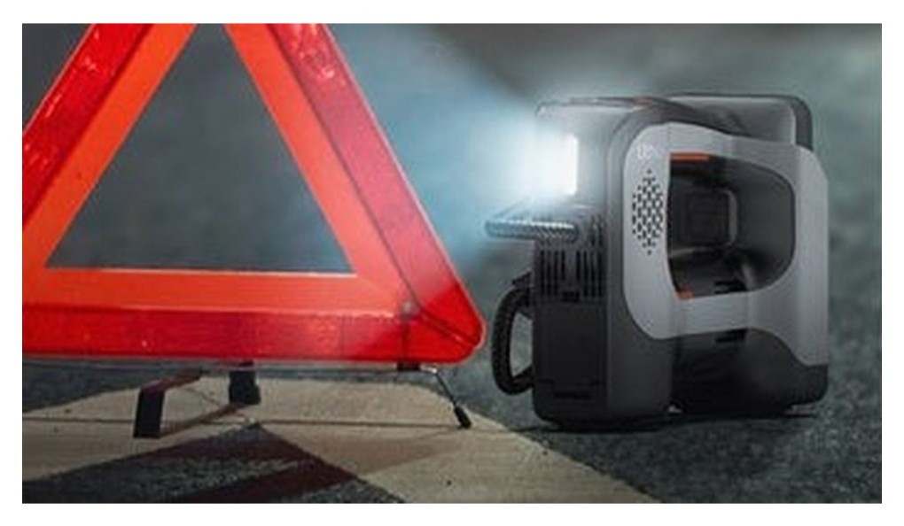 Акумуляторний компресор Litheli з ліхтарем, живлення від павербанку (УМБ Litheli Power Bank 20000 mAh, 45 W, 2А в комплекті), укр, укр