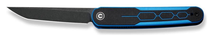 Ніж складаний Civivi KwaiQ Milled Blue/Black C23015-3, укр, укр