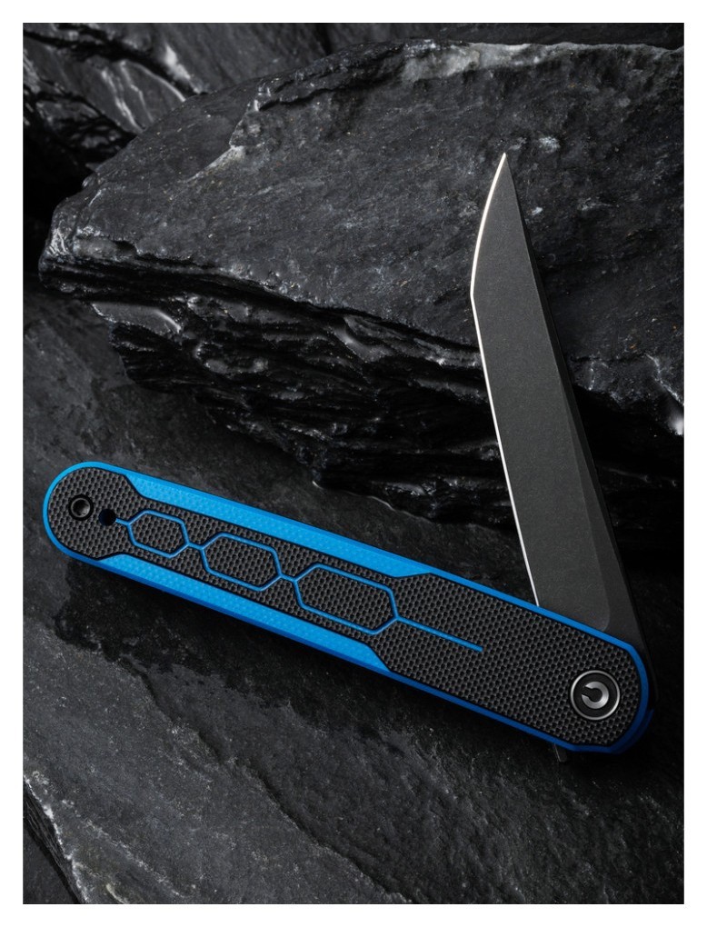 Ніж складаний Civivi KwaiQ Milled Blue/Black C23015-3, укр, укр