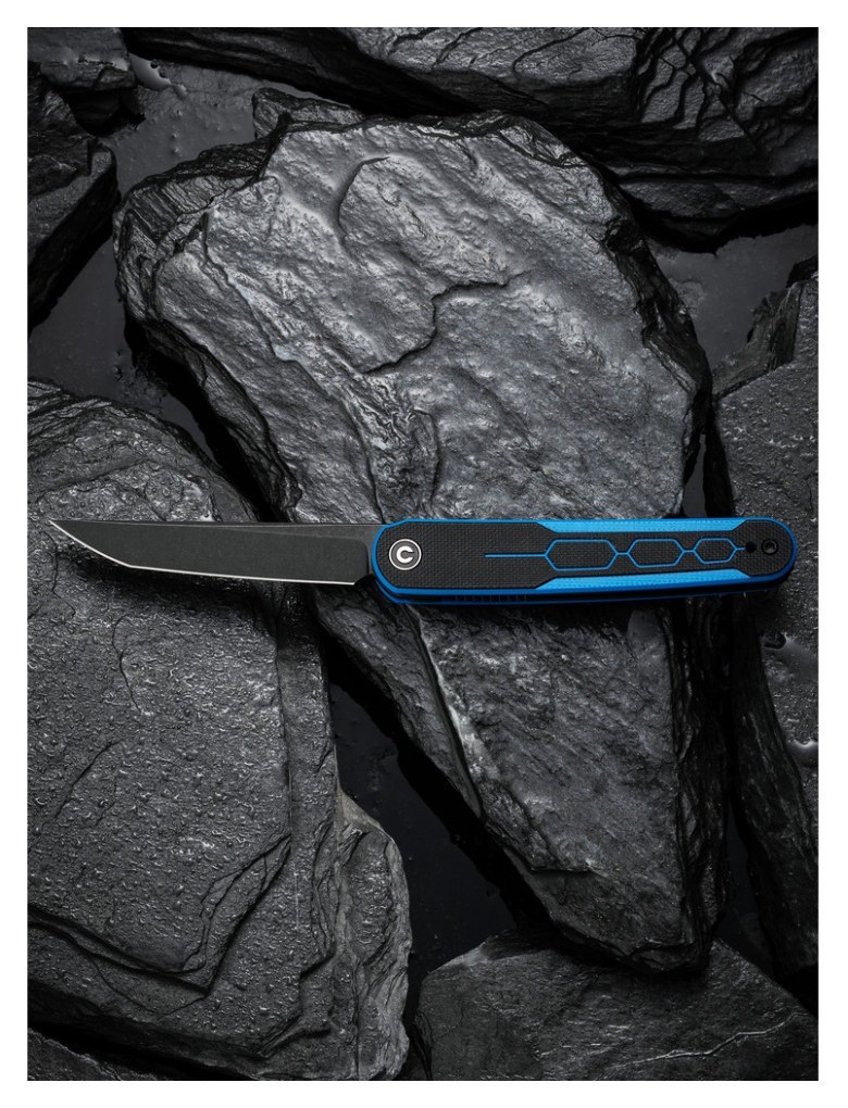 Ніж складаний Civivi KwaiQ Milled Blue/Black C23015-3, укр, укр