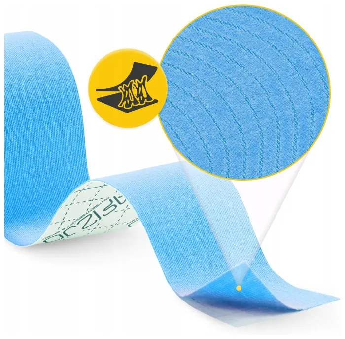 Стрічка кінезіологічна (кінезіо тейп) 4FIZJO 5 см x 5 м Sky Blue (P-5907739315991)