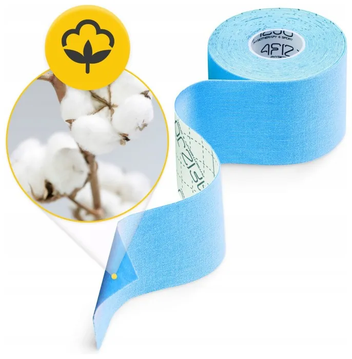 Стрічка кінезіологічна (кінезіо тейп) 4FIZJO 5 см x 5 м Sky Blue (P-5907739315991)
