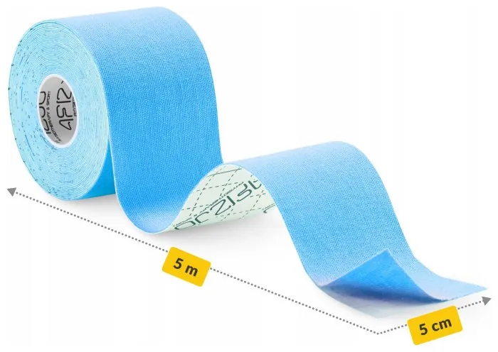 Стрічка кінезіологічна (кінезіо тейп) 4FIZJO 5 см x 5 м Sky Blue (P-5907739315991)