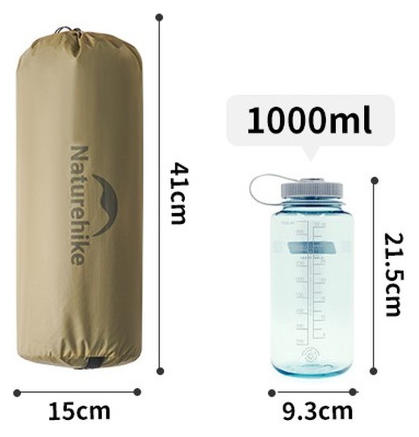 Намет надлегкий двомісний Naturehike Mongar CNK2550WS016, 15D, сiрий