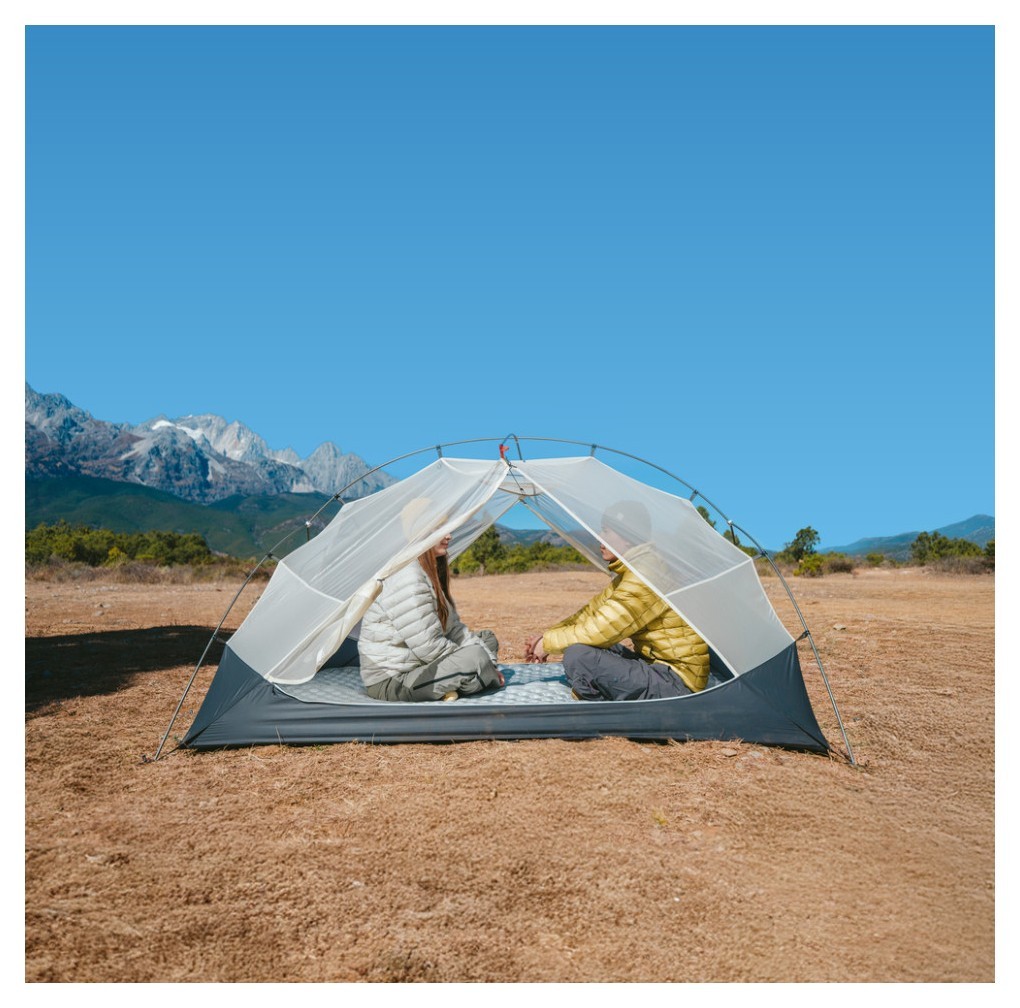 Намет надлегкий двомісний Naturehike Mongar CNK2550WS016, 15D, сiрий, укр, укр