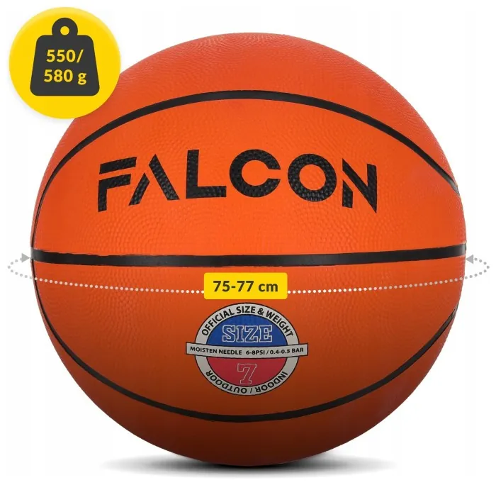 Мяч баскетбольный Falcon Classic Orange Size 7 (P-5905973404242)