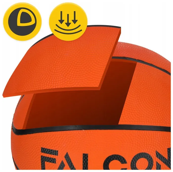 Мяч баскетбольный Falcon Classic Orange Size 7 (P-5905973404242)